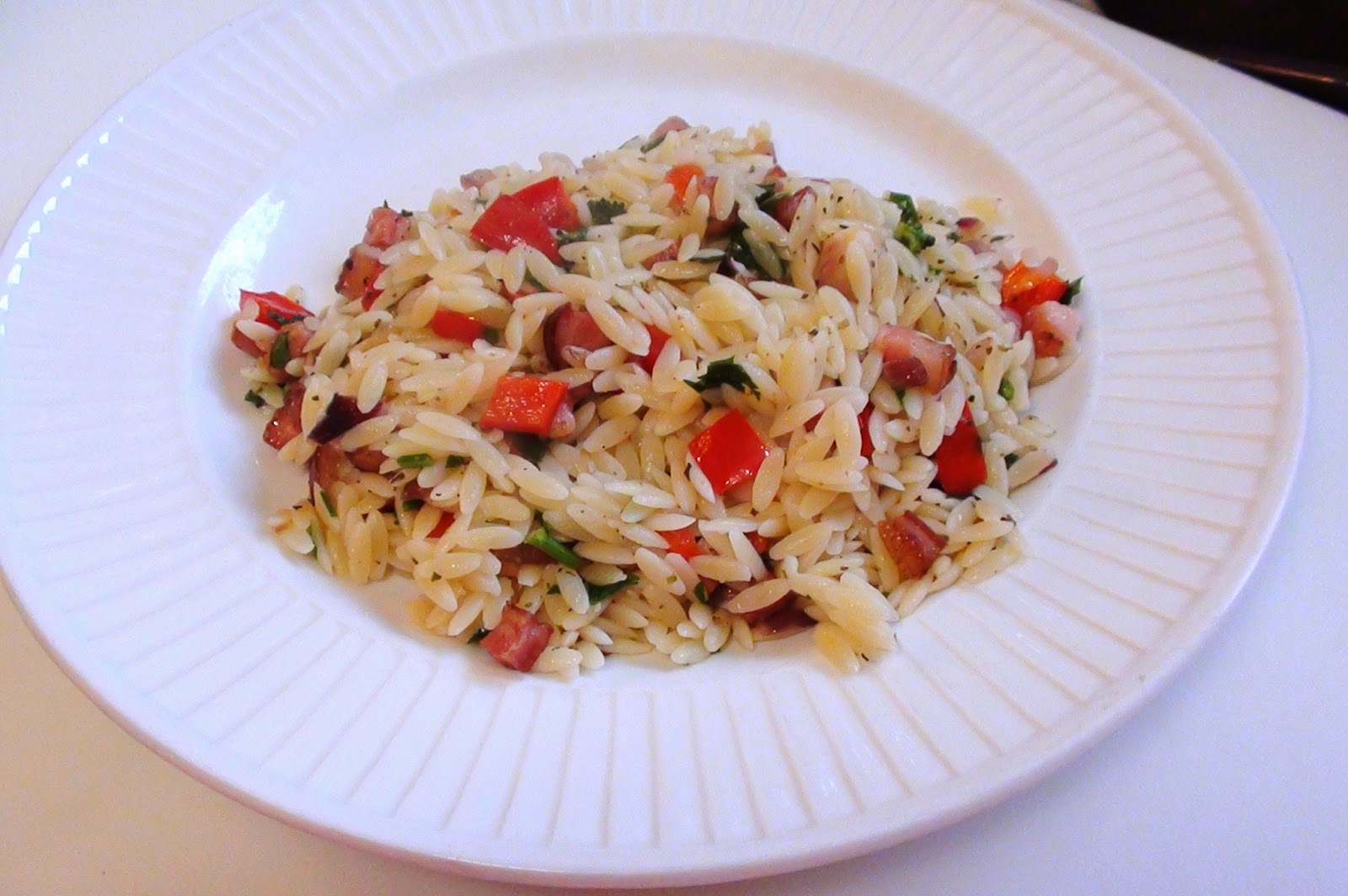zsuzsa is in the kitchen BACON ORZO