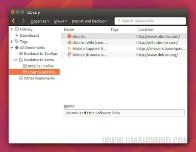 Manajemen Bookmark Mozilla Firefox
