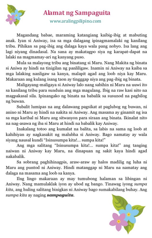 Halimbawa Ng Alamat At Buod Nito Ng Halimbawa 2021 - kulturaupice