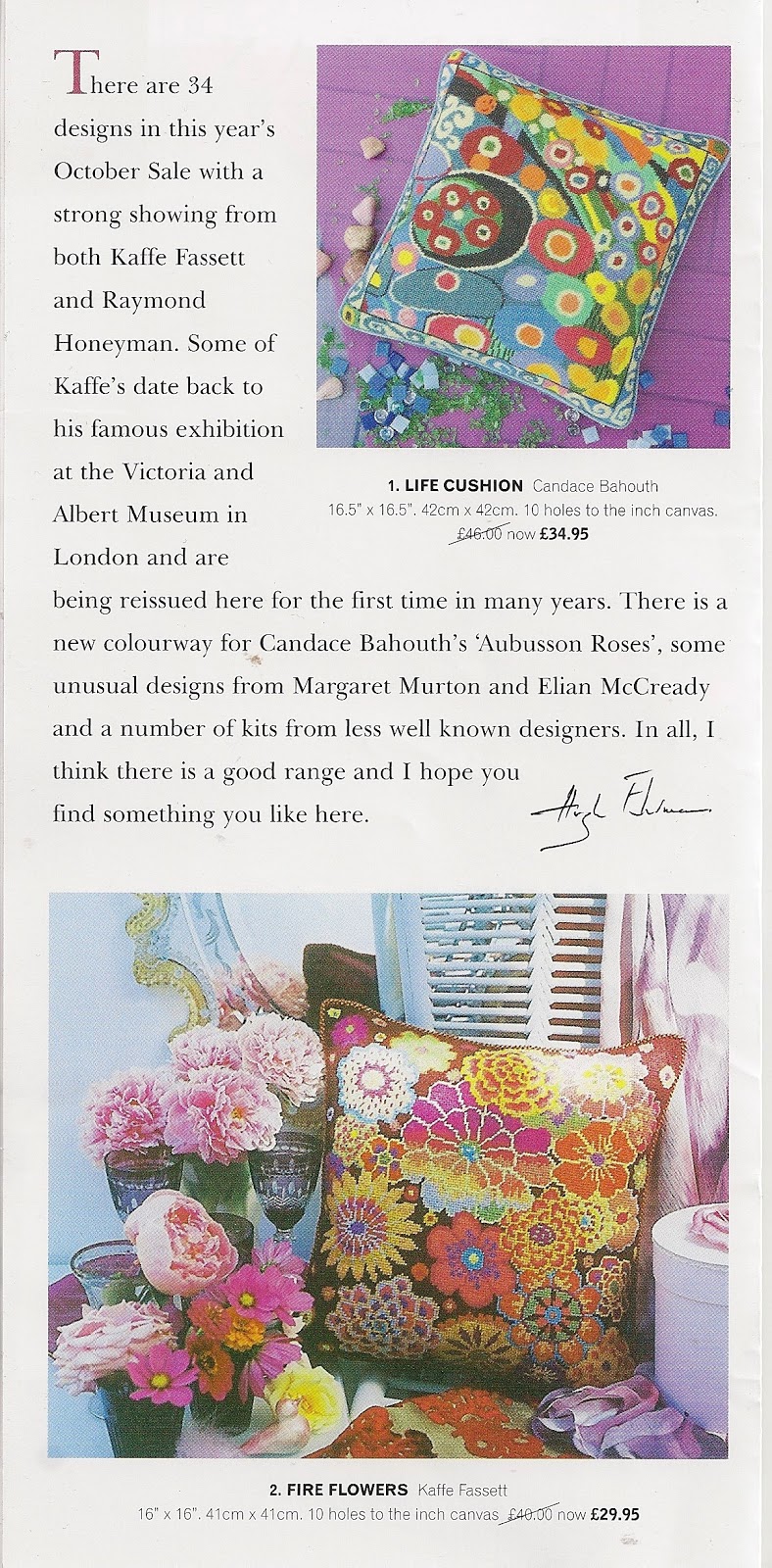 My Purple Velvet Box Full of Stuff Ehrman Tapestry Sale Catalogue