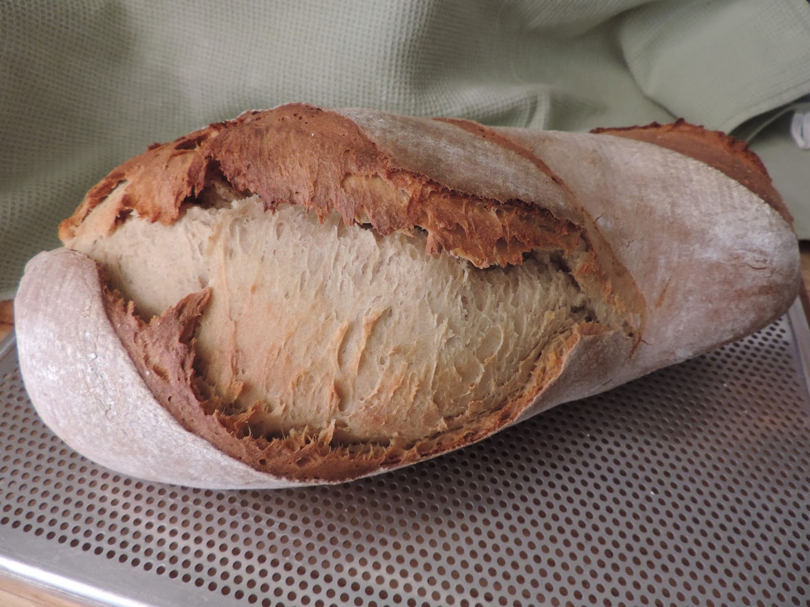 Weizen-Dinkel-Mischbrot mit Lievito Madre - Búza-tönkölybúzaliszt ...