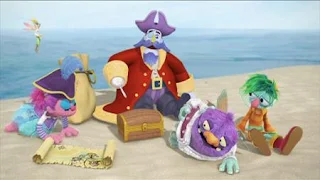 Abby Cadabby, Blögg, Gonnigan, Abby’s Flying Fairy School Treasure Hunt, Captain Hook, Sesame Street Episode 4403 The Flower Show season 44