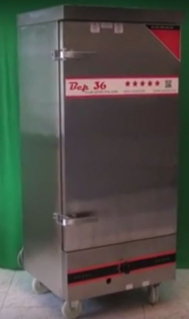 Tủ nấu cơm gas điện 12 khay tại Sài Gòn