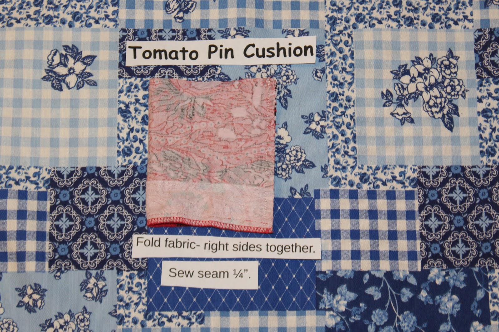 Tomato Pin Cushion - B. Black & Sons Fabrics