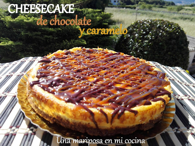 Cheesecake Con Chocolate Y Caramelo
