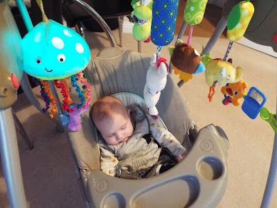 Albert in his rocker baby rocking chair parenting blog