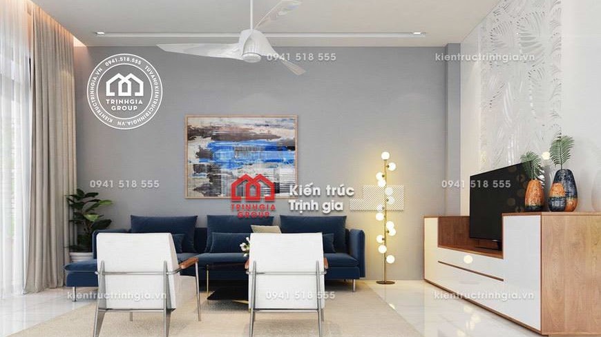Thiết kế nội thất biệt thự phong cách kiến trúc hiện đại đẹp - Mã số NT4025 - Ảnh 3