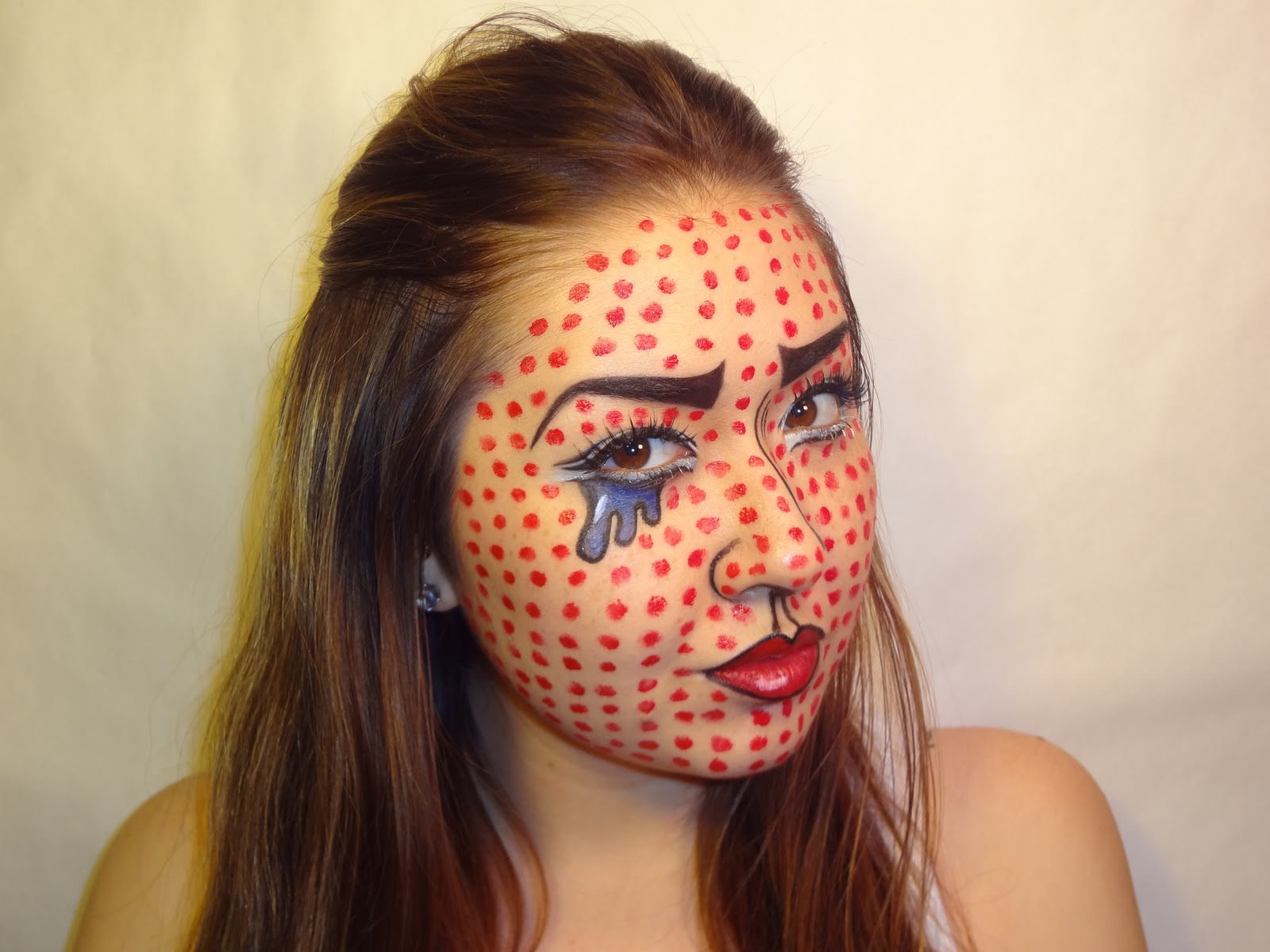 Make Up Art By Elle: Video: Roy Lichtenstein Inspired Make-Up Look