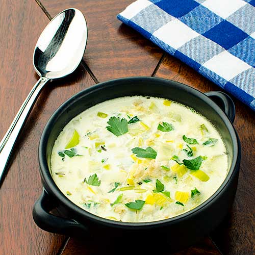 Kitchen Riffs Irish Leek and Oatmeal Soup