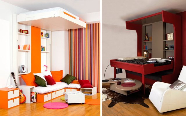 Marzua: Camas en alto para espacios pequeños