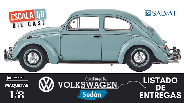 Listado de entregas de la Volkswagen Sedán 1:8