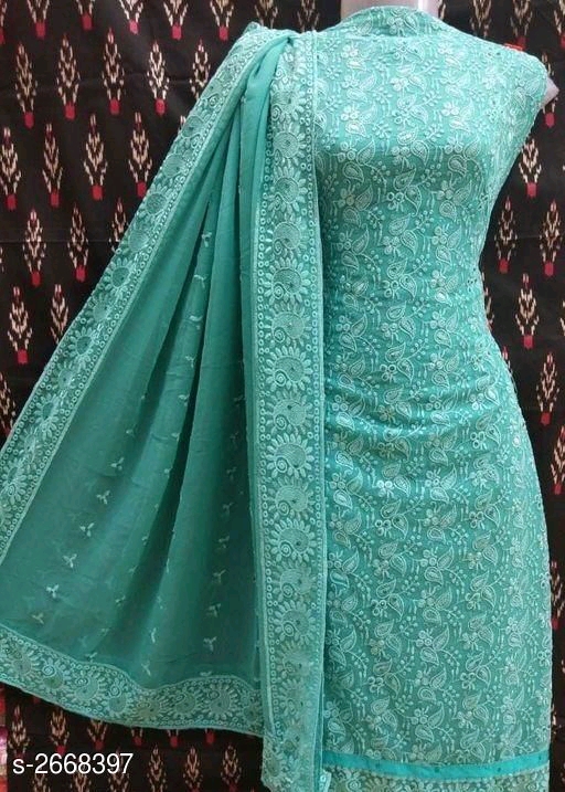 Dress Materials: Chiffon ₹1015/- free COD WhatsApp +919730930485