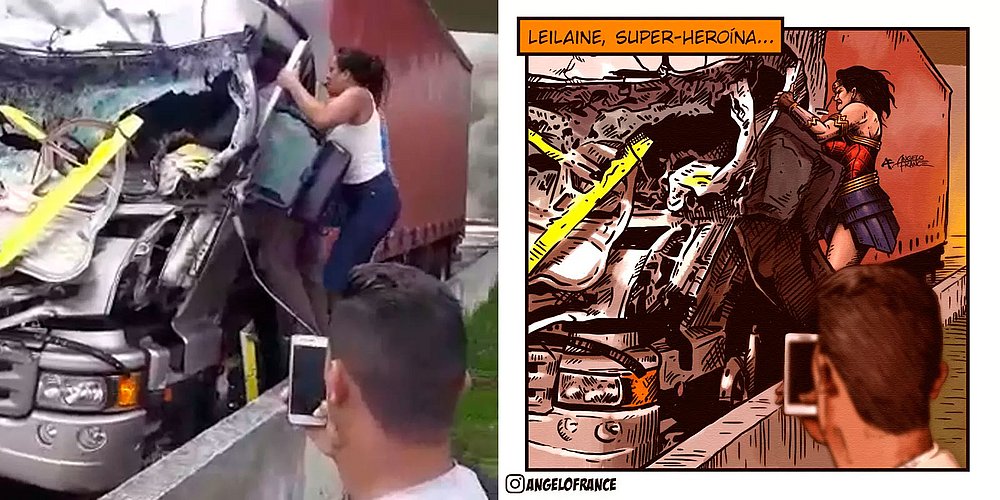 Vendedora que salvou motorista de caminhão aguarda cirurgia no SUS