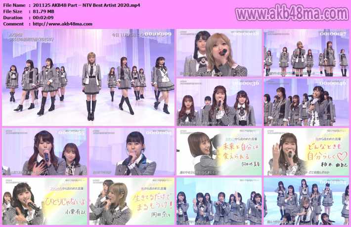 AKB48 Part - NTV Best Artist 2020