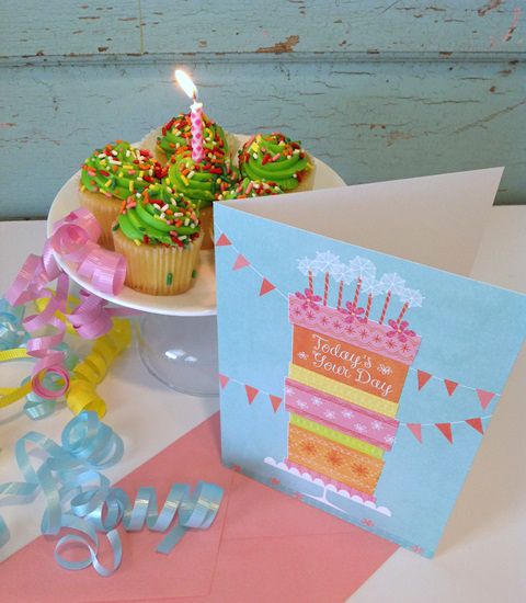 Grab some cupcakes from the bakery to pair with your card.