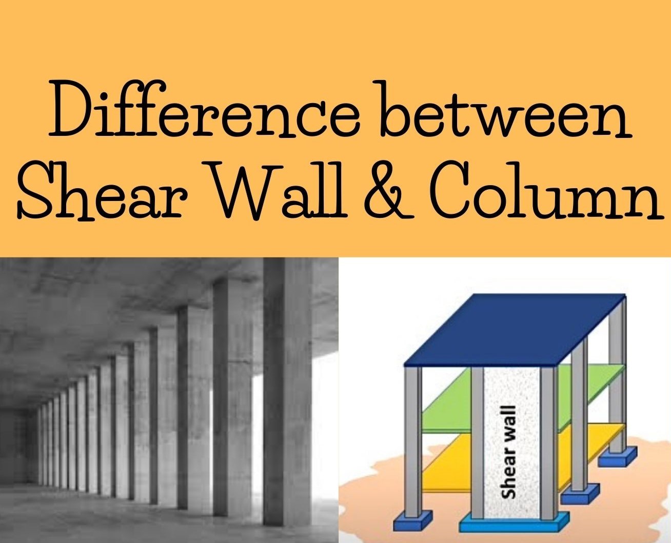 Difference between Shear Wall and Column
