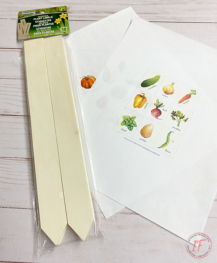 Upcycled Wooden Dollar Store Plant Label Stakes Interior Frugalista