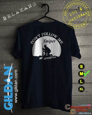 Baju Kaos Distro SNIPER Adventure Warna Biru Dongker