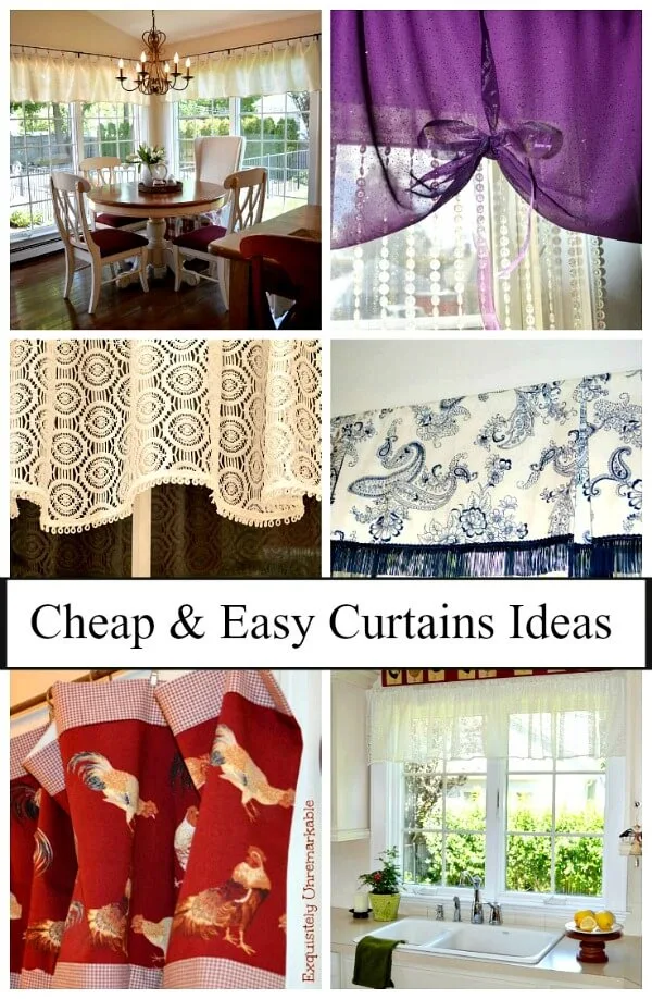 Cheap and Easy Curtain Ideas