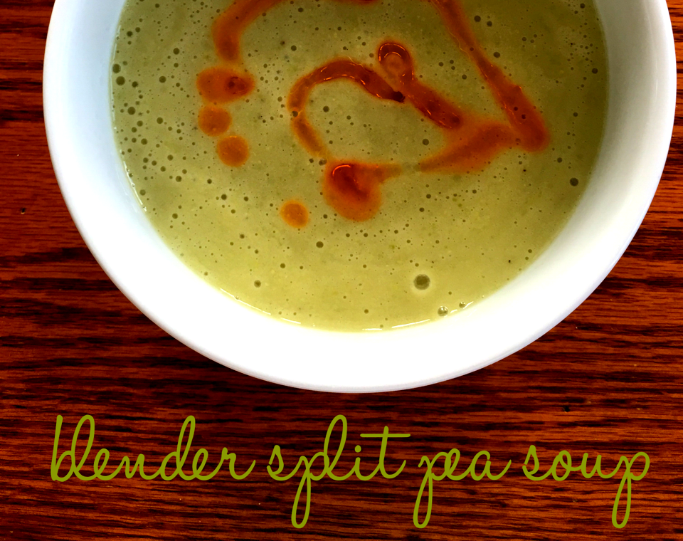 Blender Split Pea Soup #FoodnFlix