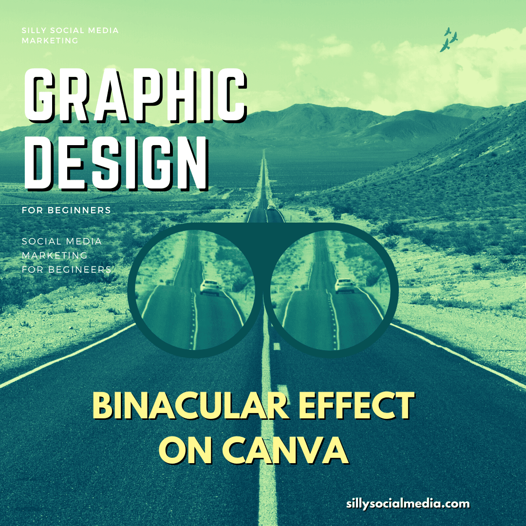 How to Design a Binocular effect on CANVA? Graphic Design