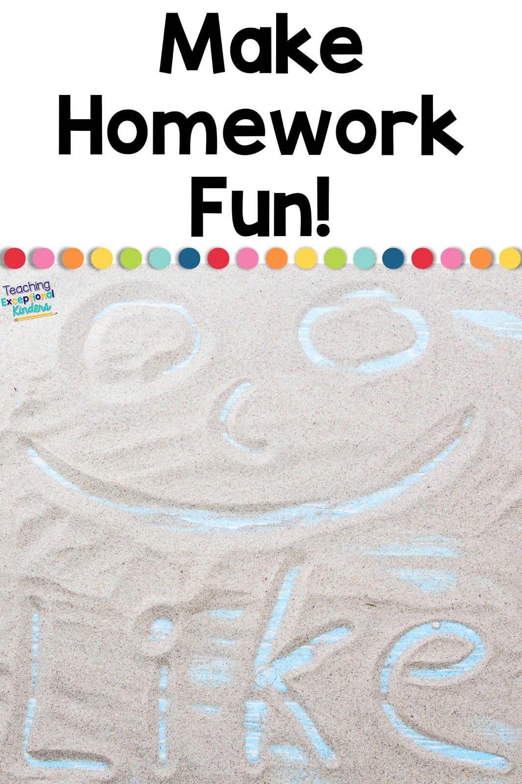 how to make homework fun for kindergarten
