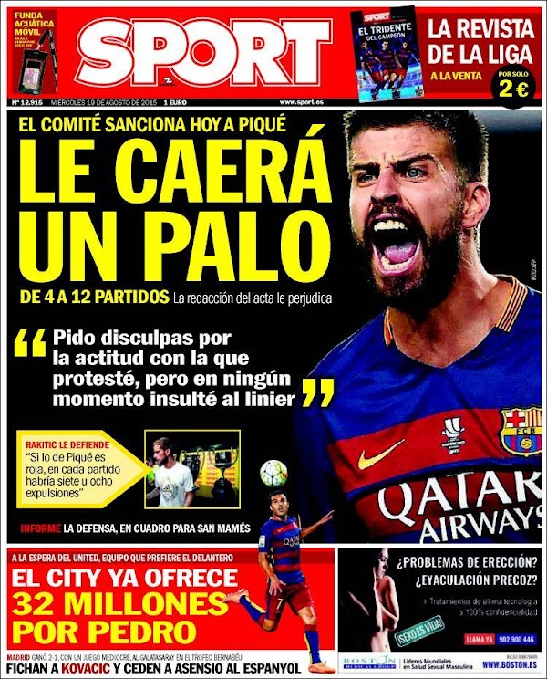 FC Barcelona, Sport: "Le caerá un palo"