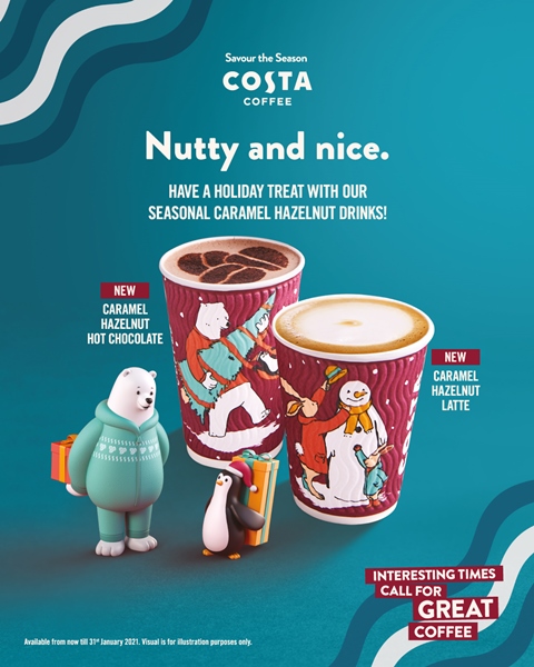 Savour The Season with Costa Coffee this Christmas and New Year, Costa Coffee, Christmas Drink, Food