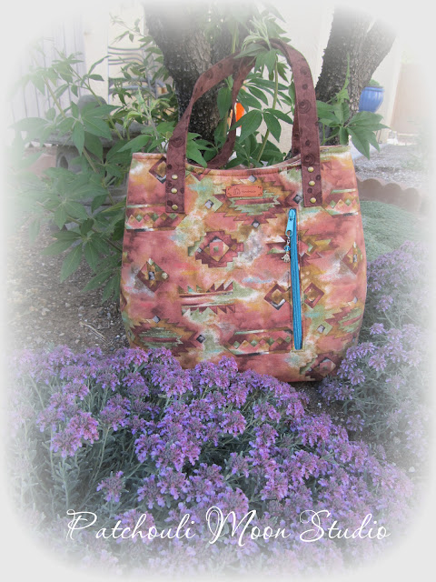 Patchouli Moon Studio~ The Footloose Tote in Southwest Fabric