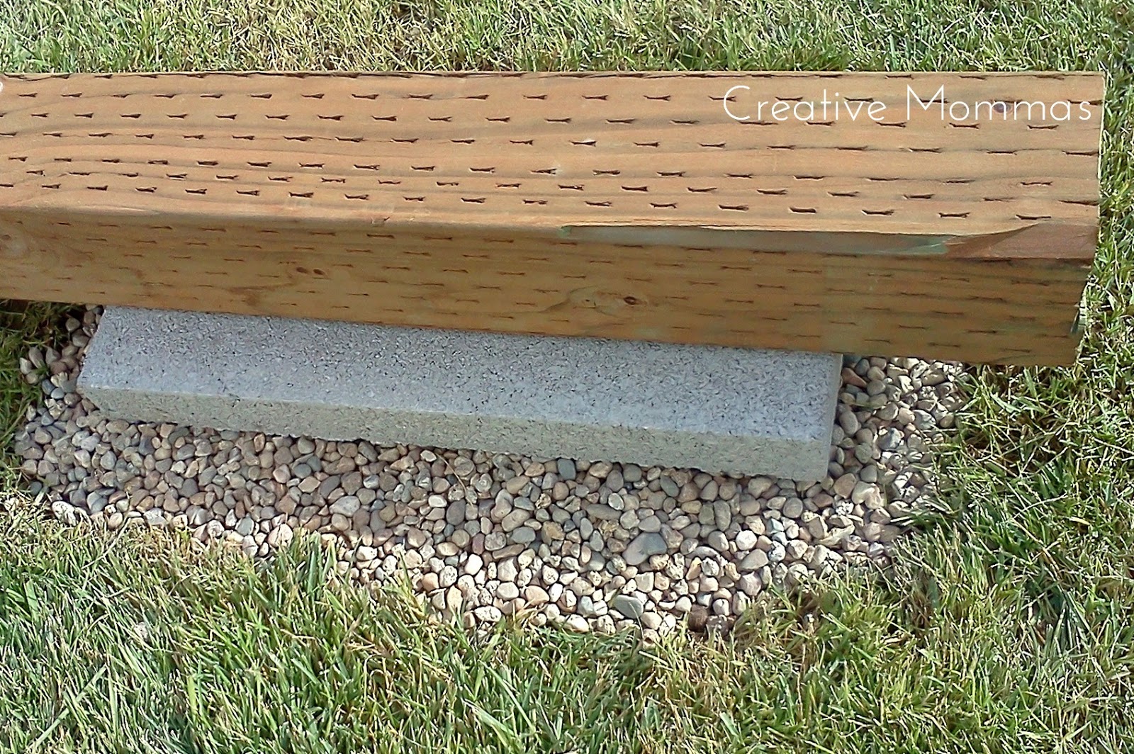 Creative Mommas Build a Foundation for a Shed