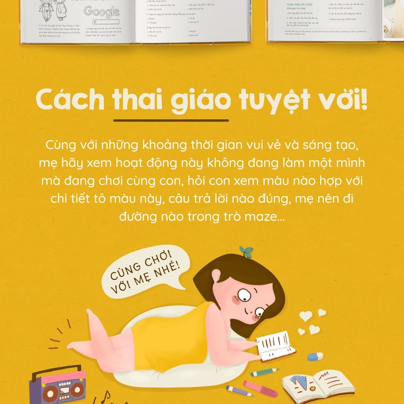 [A116] Mẹ Bầu Zui: Sách giải trí cho Mẹ, Con thông minh vượt trội