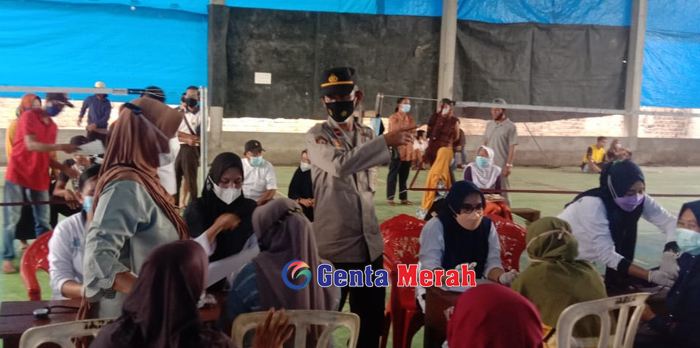 Percapat Pemeratan Vaksin Covid -19, Polres Waykanan Ajak 8.050 Warga Datang Gerai Vaksin Presisi