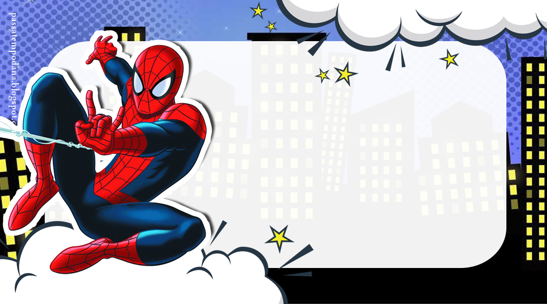 Tarjetas, Etiquetas o Invitaciones de Spiderman para Descargar Gratis. - Oh  My Fiesta! Friki