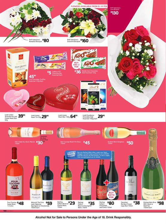 Pick n pay Valentine Day specials