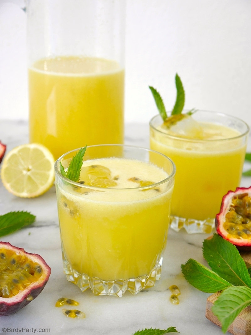 Passion Fruit Lemonade Party Ideas Party Printables Blog