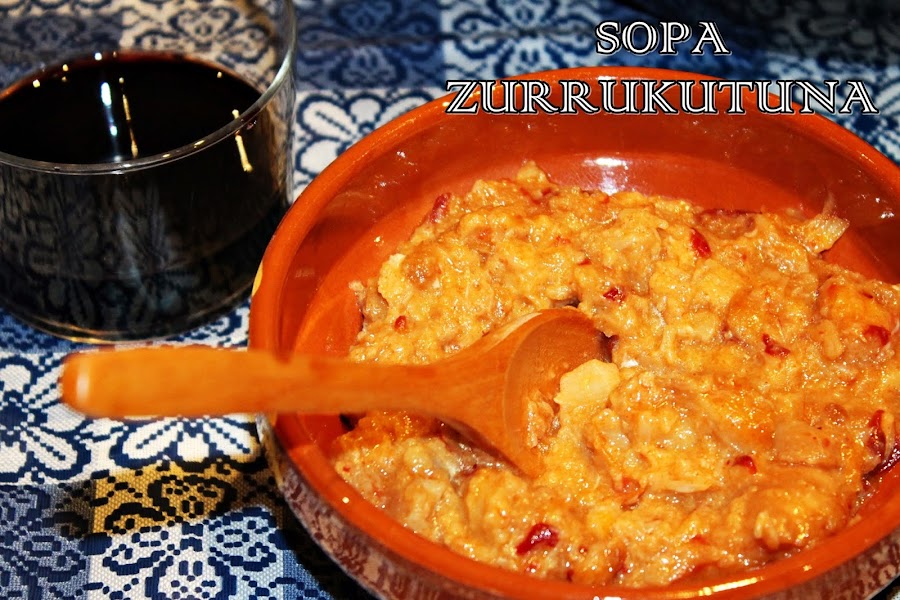 SOPA DE AJO CON BACALAO (ZURRUKUTUNA)