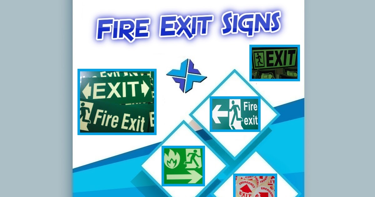 Glow in the Dark Fire Exit Signs Printixels™ Philippines