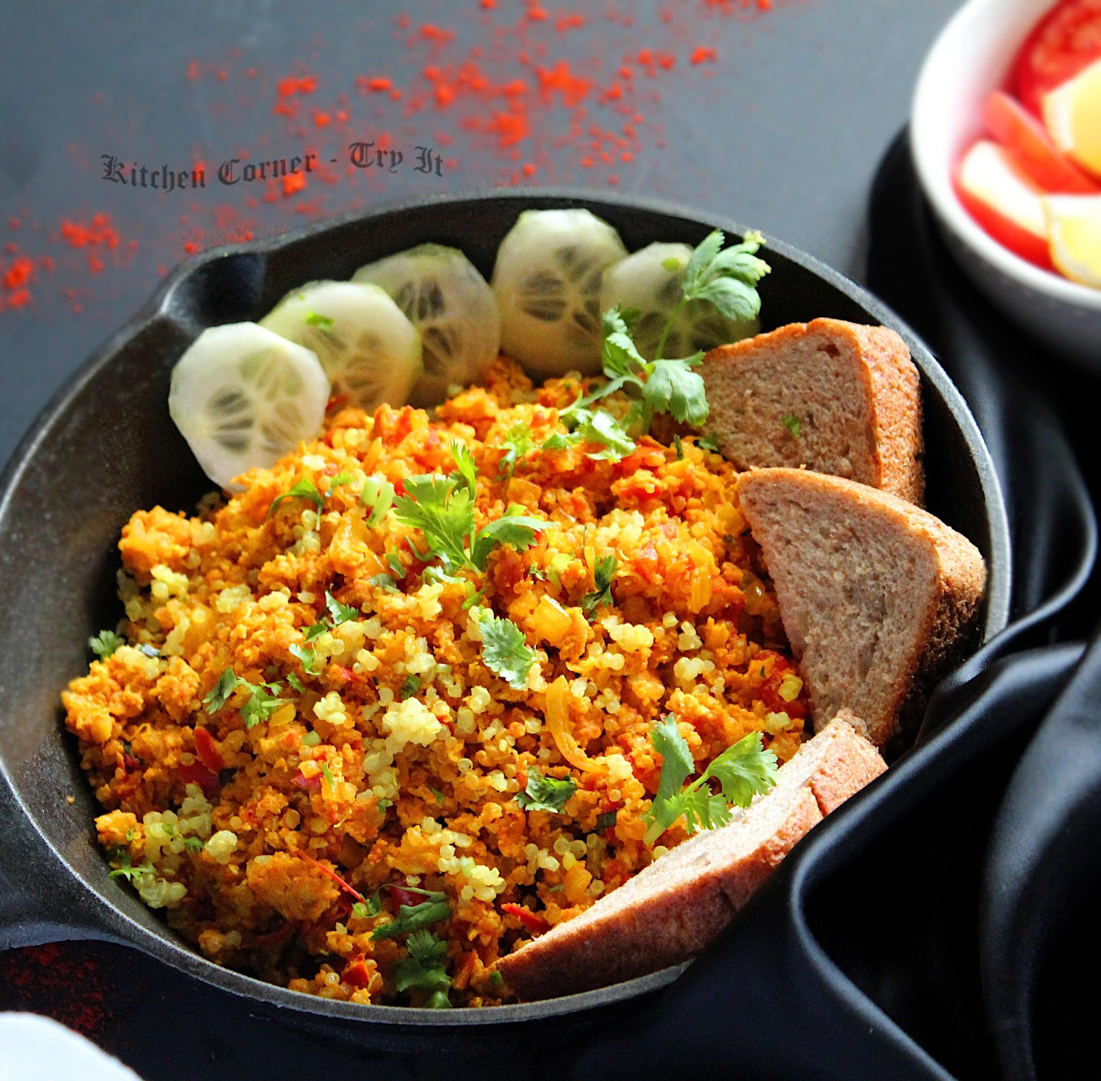 Easy Quinoa Egg Bhurji Spicy Indian Scrambled Eggs