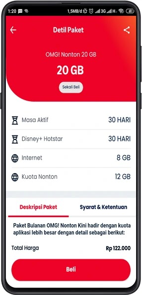 Cara ubah kuota nonton telkomsel jadi kuota utama