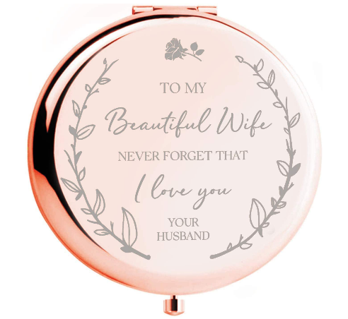 rose gold compact mirror