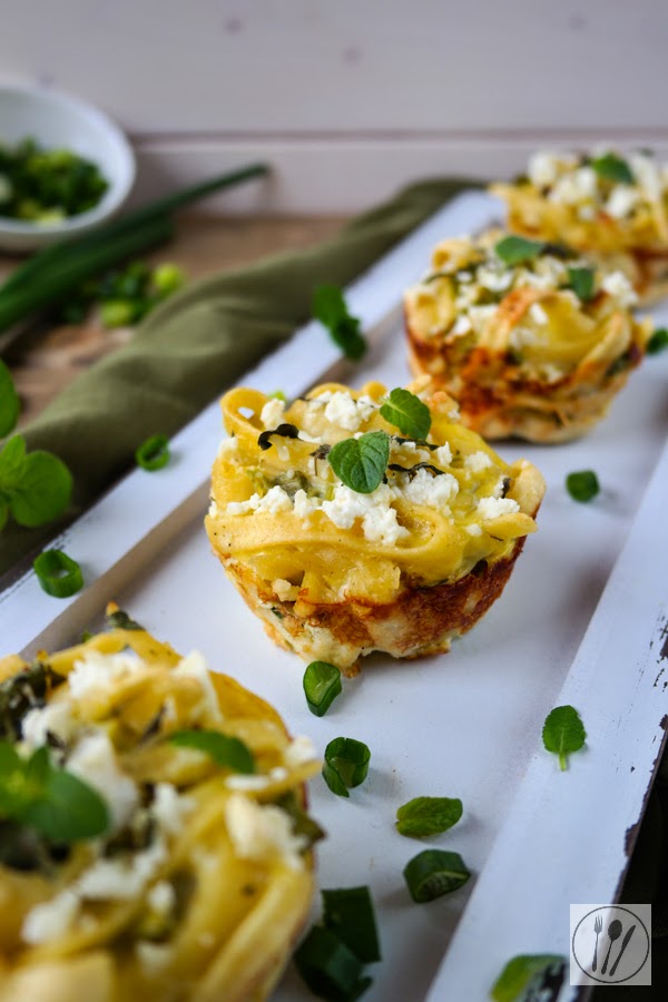 Spätzle-Frittata-Muffins