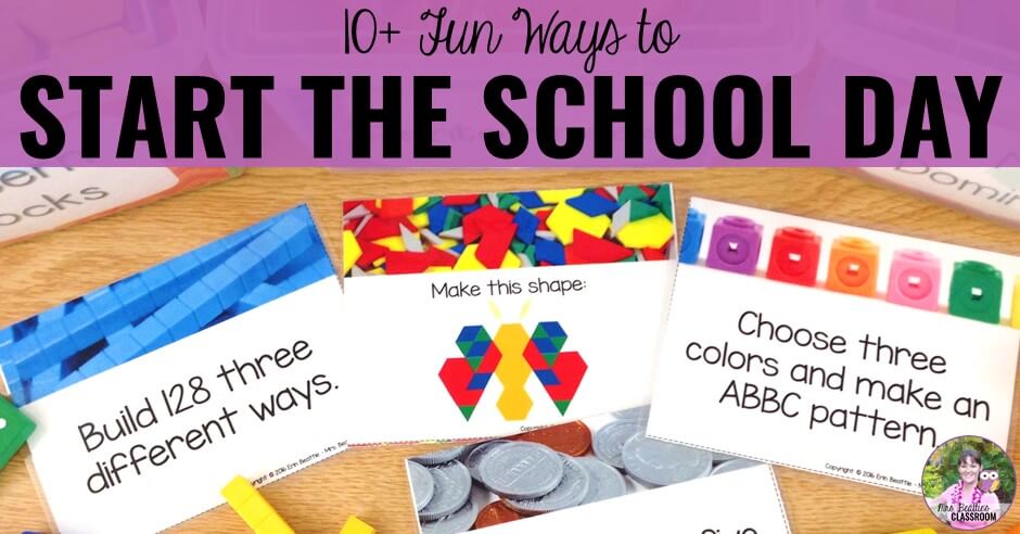Fun Ways To Start The Day In The Elementary Classroom Mrs Beattie S Classroom