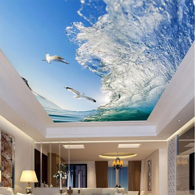 New 3d ceiling art designs for modern interior