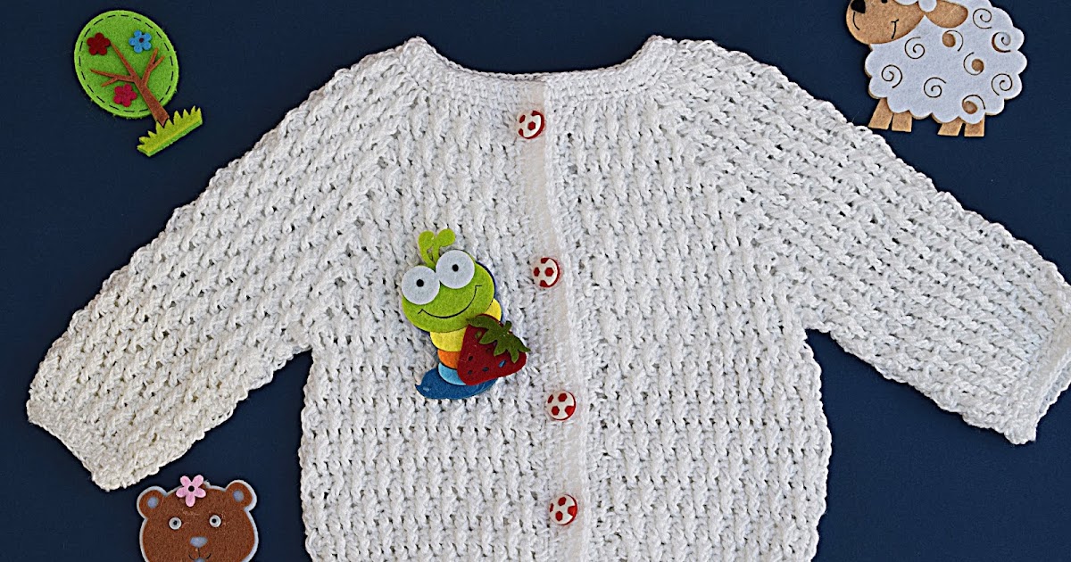 Chaqueta a crochet para niño y