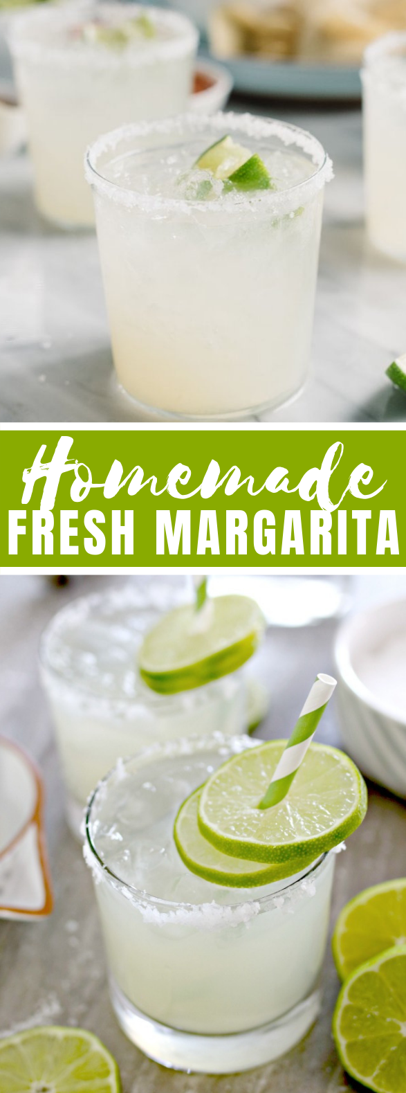 Homemade Fresh Margarita Recipe #drinks #cocktails