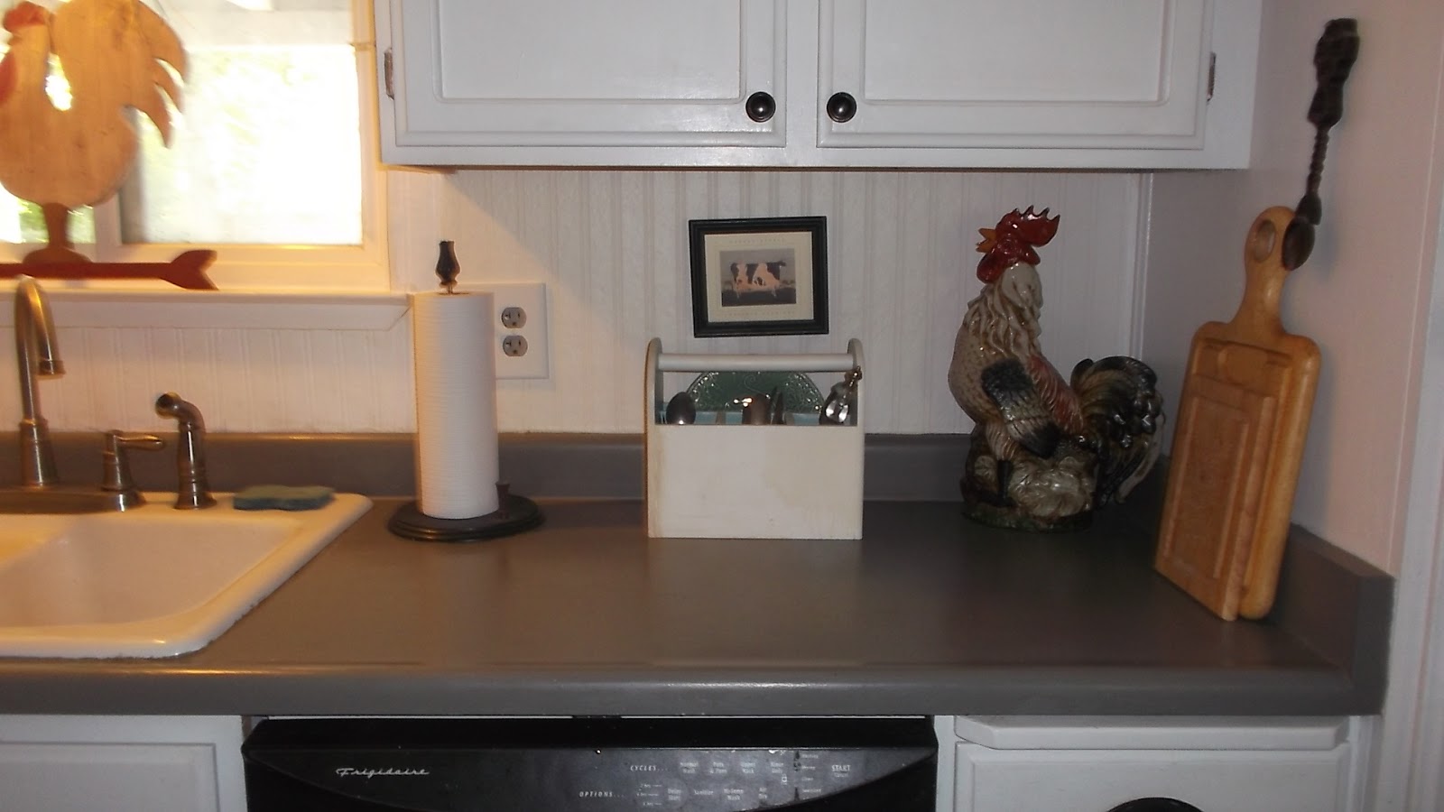 living a cottage life Painted Kitchen Countertops 1 Year Update