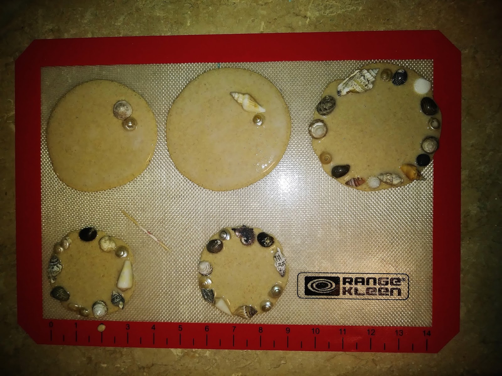 Coastal Bohemian Sand Art Ornaments