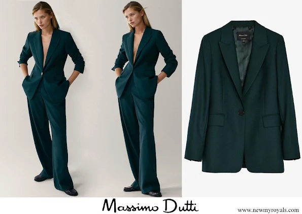 Crown Princess Mary wore Massimo Dutti wool suit