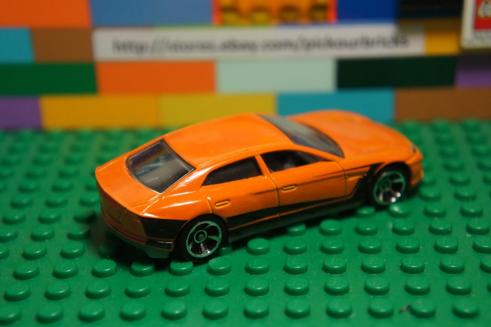 Hot Wheels Orange 2011 Lamborghini Estoque Diecast Italian Car Vehicle