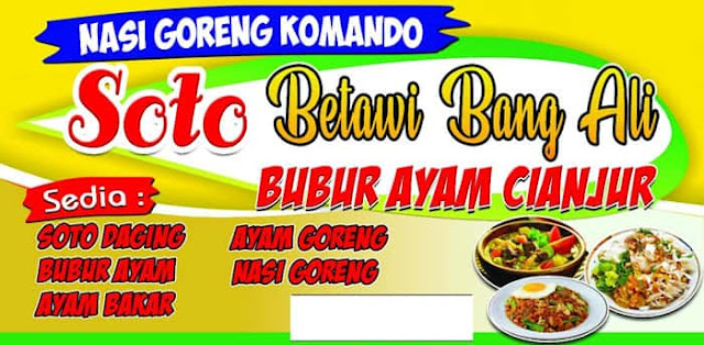 banner warung soto betawi